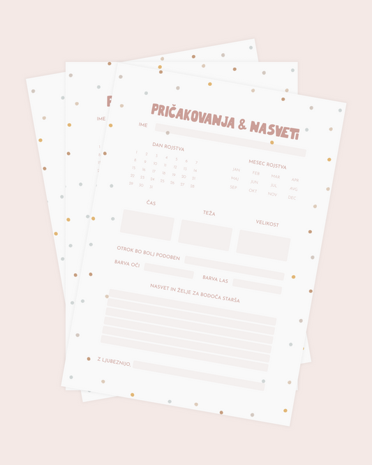 Pričakovanja & nasveti - pikice